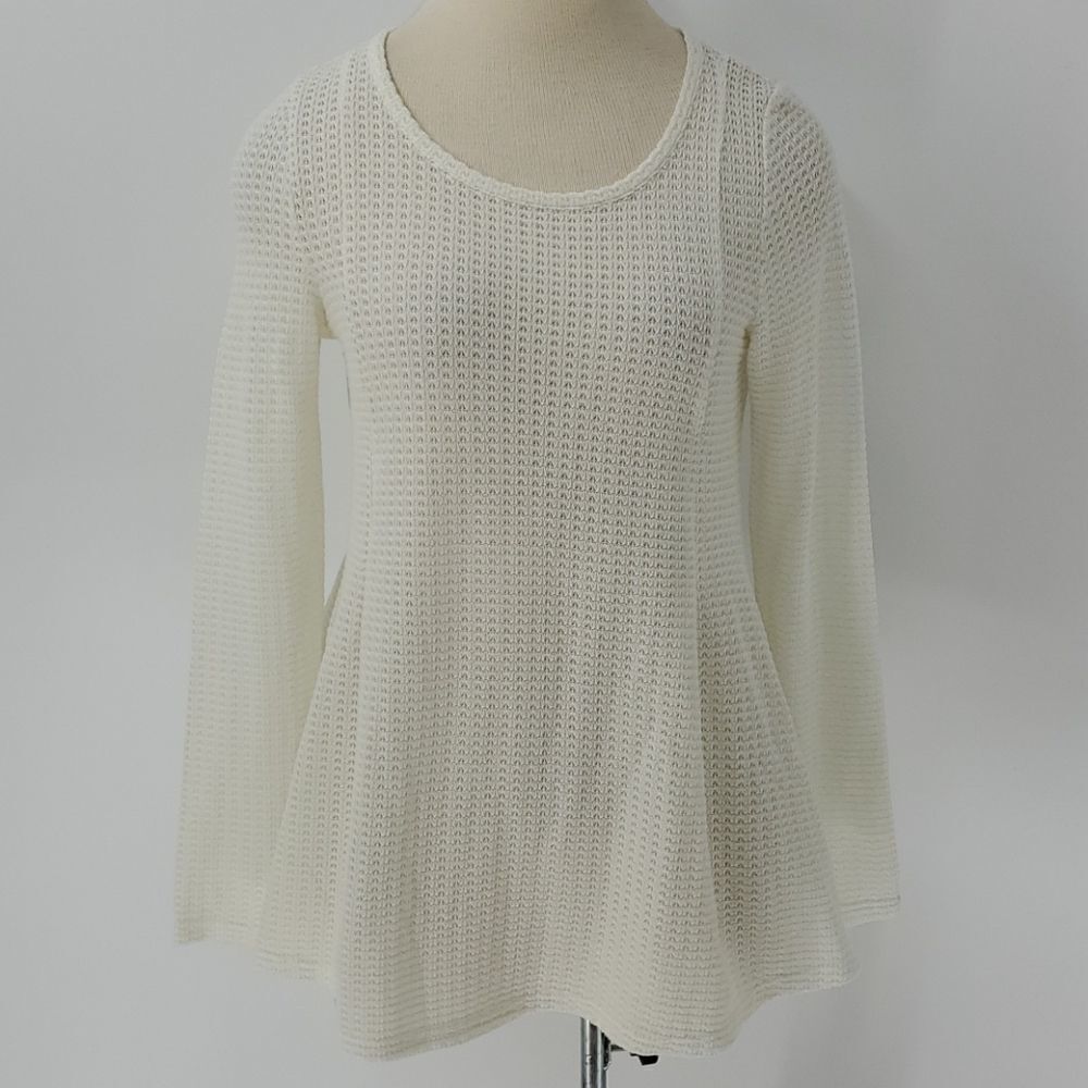 Chelsea & Theodore tunic, womens top white, MEDIUM Petite - Picture 5 of 9